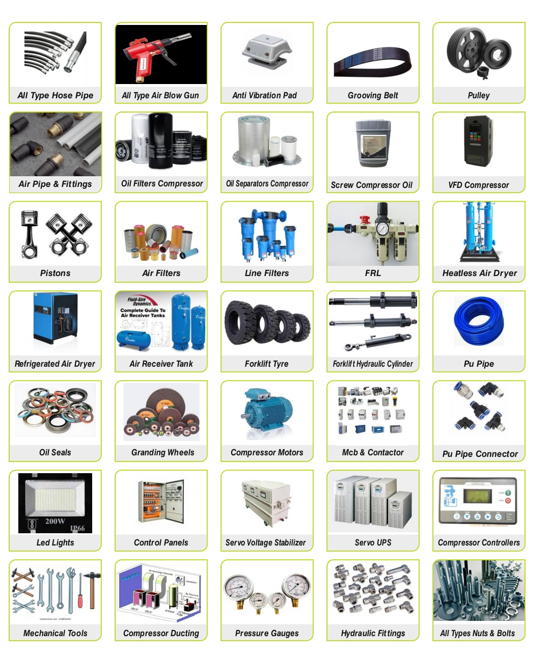 Air Compressor Spare Parts